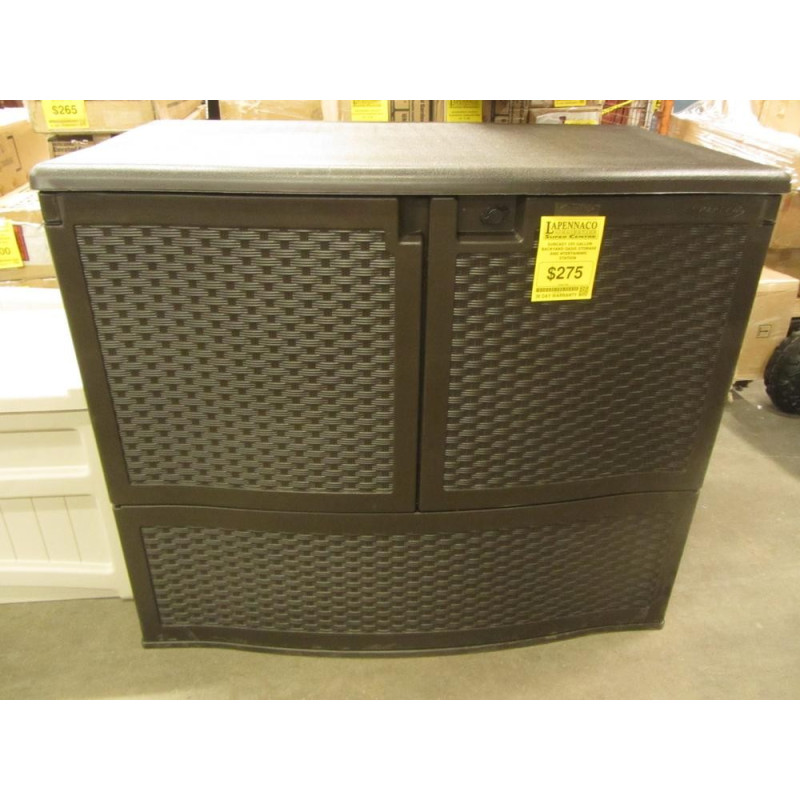 Suncast 195 Gallon Backyard Oasis Storage And Entertaining Station