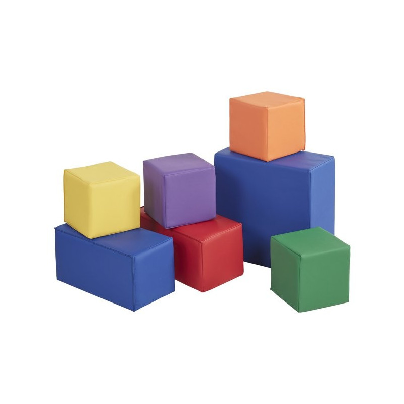 Ecr4kids Softzone Big Foam Block Playset 7 Pc