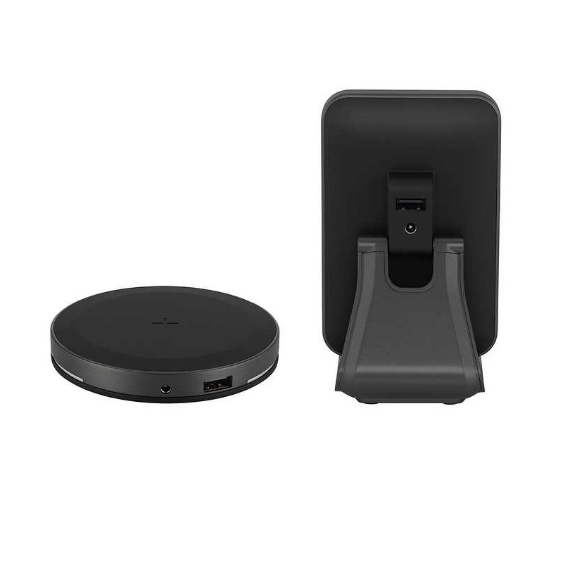 Ubio Labs 2-in-1 Wireless Charging Stand – Qi, 20W USB-C Output, Fast Charge