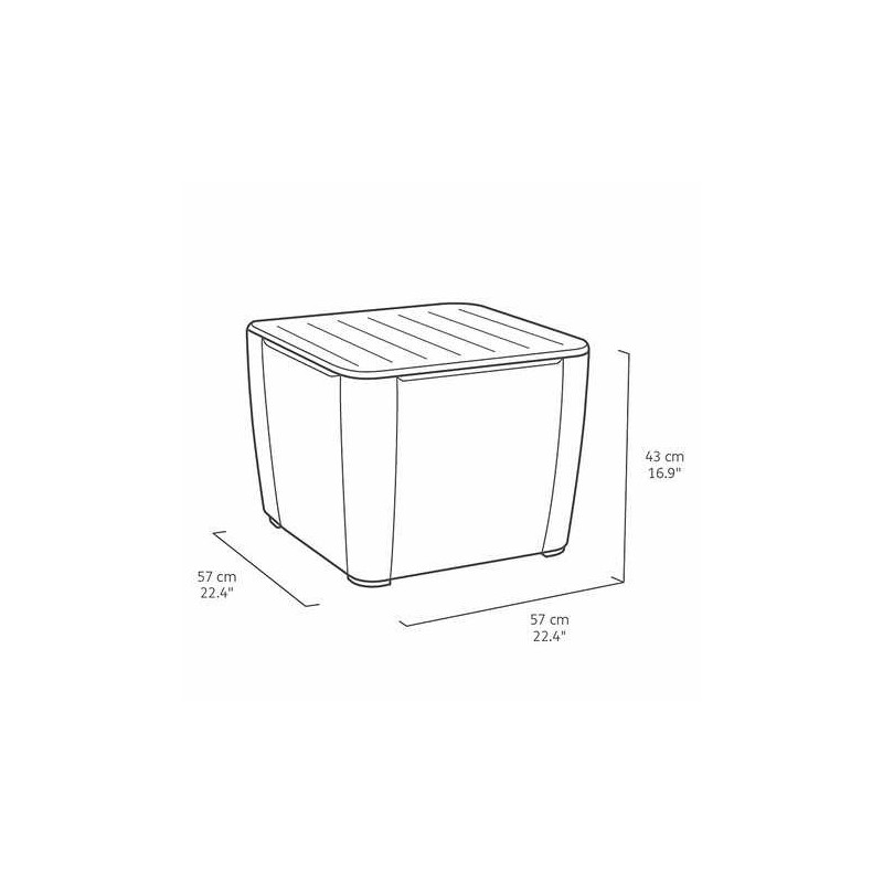 Keter Luzon Storage Table