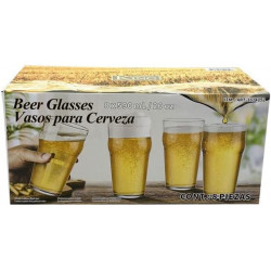 Crystal King 8 Beer Glasses