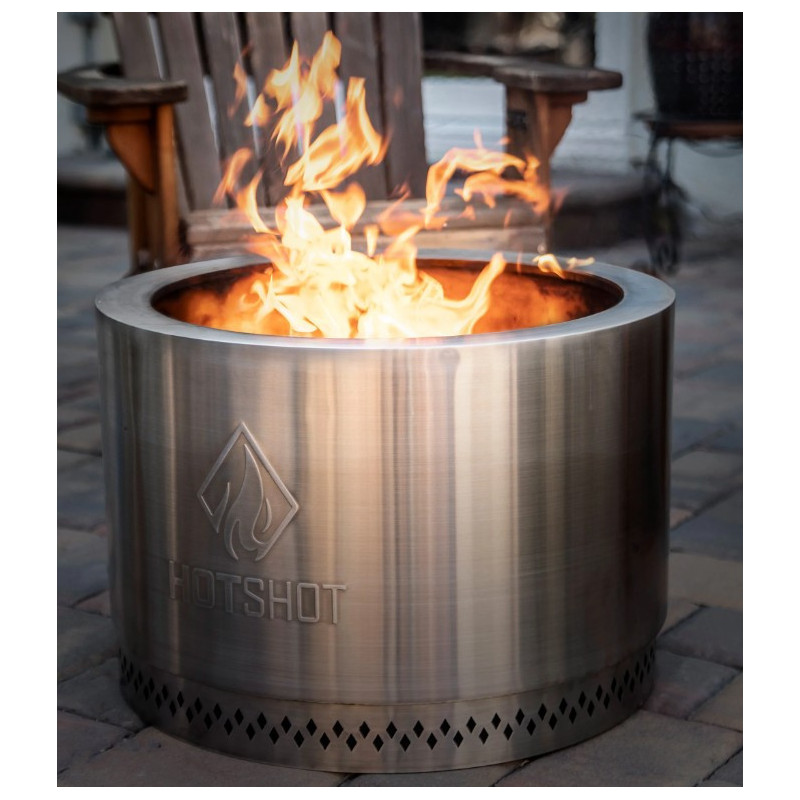 Diam Hotshot 22" Wood Burning Fire Pit & Grill