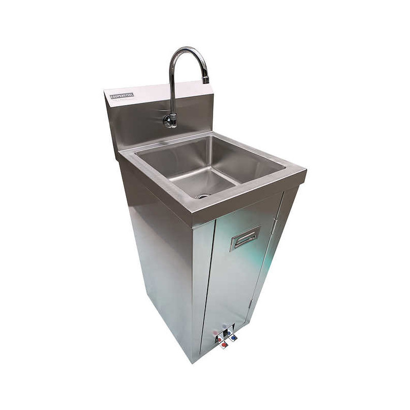 Coopersteel Stainless Steel Pedestal Sink