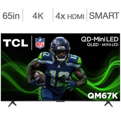 TCL 65" 4k Uhd Qd-mini Led...
