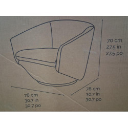 Aiden & Ivy Fabric Swivel...